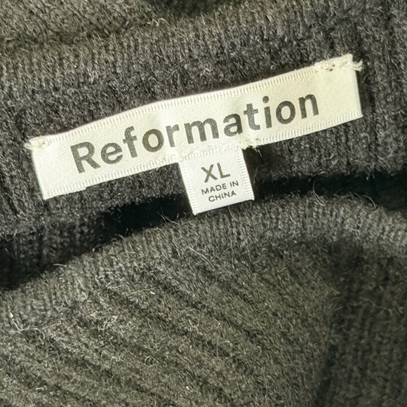 Reformation Black Off-the-Shoulder Sweater - Picture 4 of 6